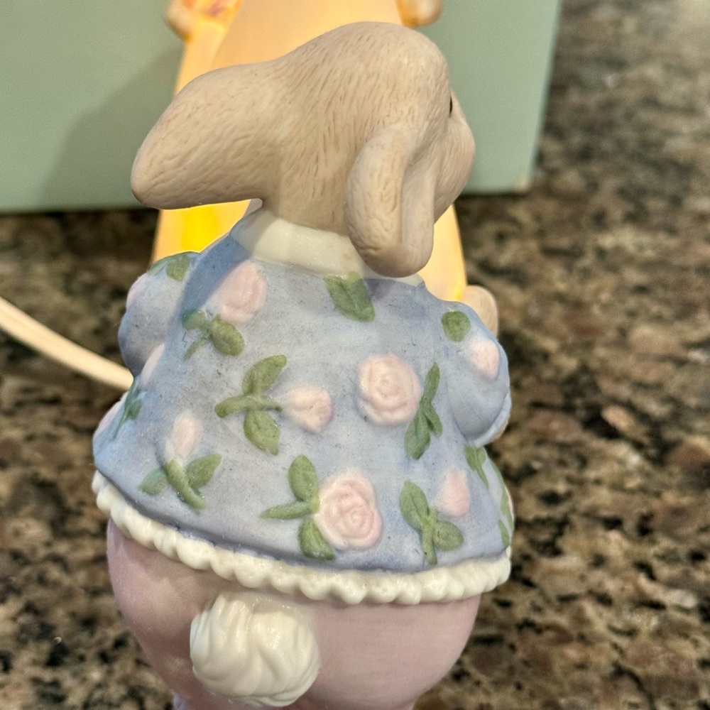 Vintage Terragraphics Bunny & Star Night Light Works Great With Box - Picture 9 of 10